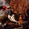 Fyt_Jan_A_Peacock_In_A_Landscape_With_Roosters_Turkeys_Ducks_A_Heron_And_A_Parrot