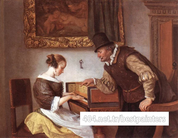 STEEN_Jan_The_harpsichord_Lesson