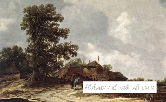 Goyen_Jan_van_Farmyard_with_Haystack