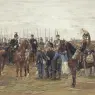 A_French_Cavalry_Officer_Guarding_Captured_Bavarian_Soldiers