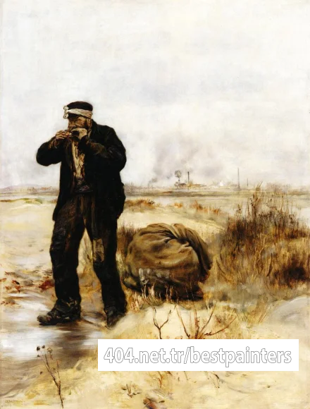 Raffaelli_Jean_Francois_A_Ragman_Lighting_His_Pipe