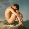Flandrin_Hippolyte_Jeune_homme_assis_au_bord_de_la_mer