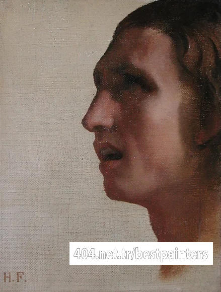 Flandrin_Hippolyte_Tete_d-homme_de_profil