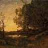 Corot_Evening_Distant_Tower