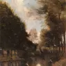 Corot_Jean_Baptiste_Camille_Gisors_Riviere_Bordee_D_arbres