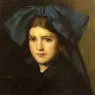 Henner_Jean_Jacques_Portrait_of_a_Young_Girl_with_a_Bow_in_Her_Hair