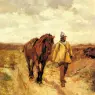 Meissonier_Jean_Louis_Ernest_Un_Homme_D-Armes_Et_Son_Cheval