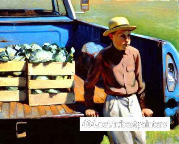 Larson_Jeffrey_1996_Farmers_Market_24by30in