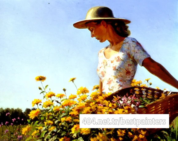 Larson_Jeffrey_2000_Women_In_Garden_24by30in
