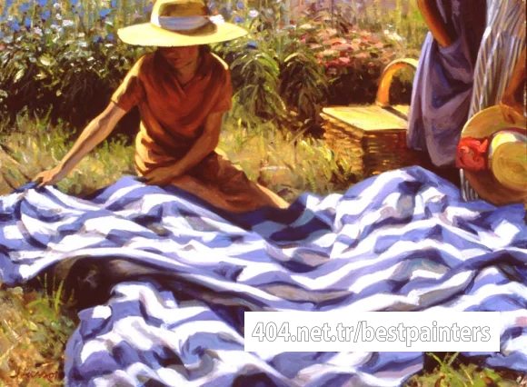 Larson_Jeffrey_2001_Picnic_Blanket_30by40in