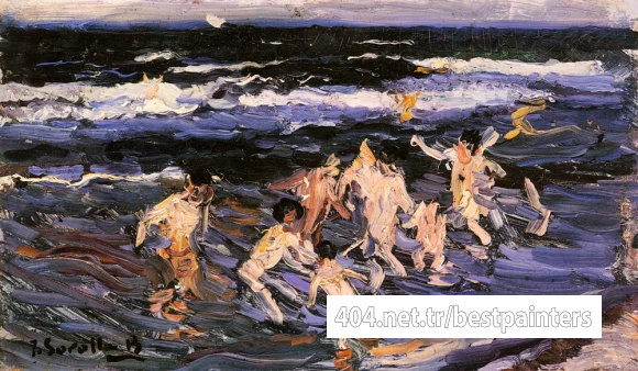 Bastida_Joaquin_Sorolla_Y_Ninos_En_El_Mar