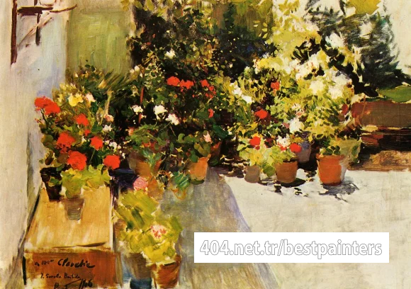 Sorolla_y_Bastida_Joaquin_A_Rooftop_with_Flowers