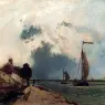 Jongkind_Johan_Barthold_L_Arrivee_Au_Port