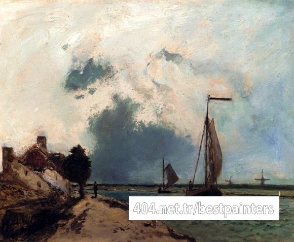 Jongkind_Johan_Barthold_L_Arrivee_Au_Port