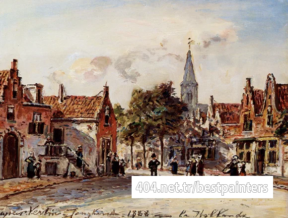 Jongkind_Johan_Barthold_Rue_De_Village_Hollande