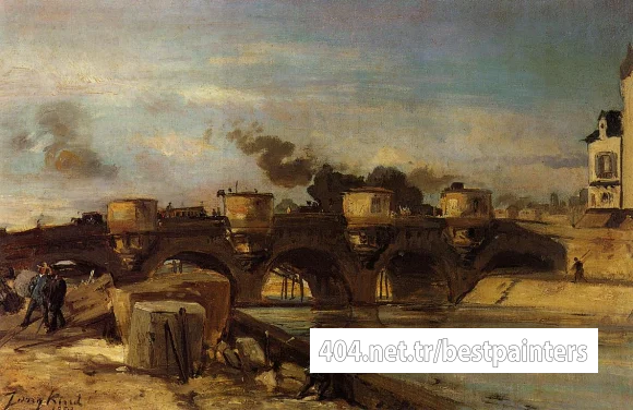 Jongkind_Johan_Berthold_Fire_on_Pont_Neuf