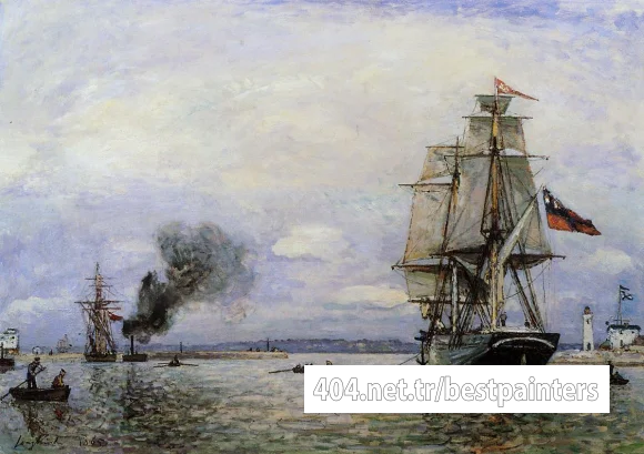 Jongkind_Johan_Berthold_Leaving_the_Port_of_Honfleur