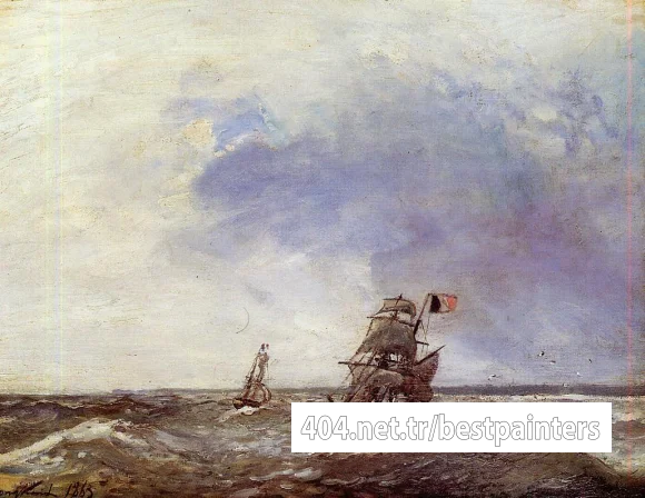 Jongkind_Johan_Berthold_Ships_at_Sea