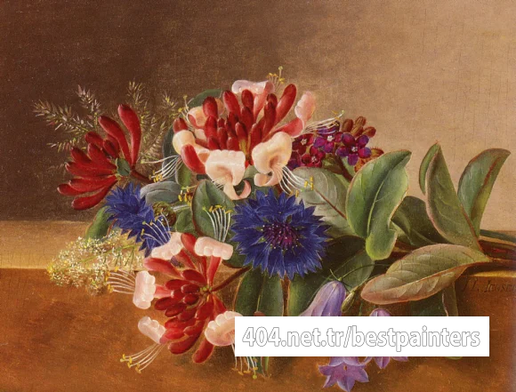 Jensen_Johan_Laurentz_A_Still_Life_With_Honeysuckle