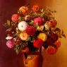 Jensen_Johan_Laurentz_Still_Life_Of_Dahlias_In_A_Vase