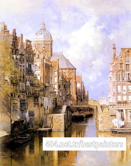 Klinkenberg_Johannes_Christiaan_Karel_The_Oudezijdsvoorburgwal_Amsterdam
