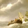 Koekkkoek_Johannes_Hermanus_Sailing_The_Stormy_Seas