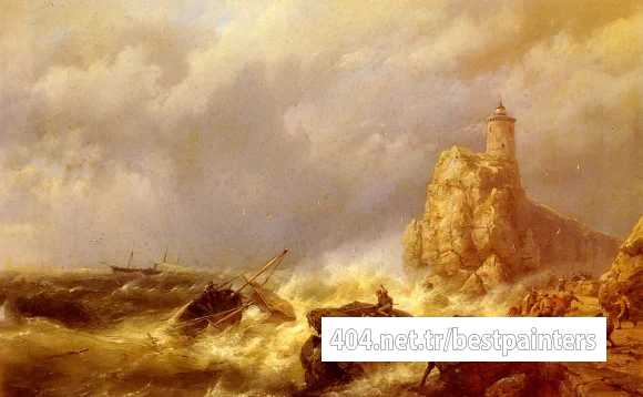 Koekkoek_Hermanus_A_Shipwreck_In_Stormy_Seas