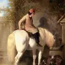 Herring_Jnr._John_Frederick_Refreshment_A_Boy_Watering_His_Grey_Pony