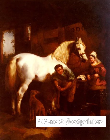 Herring_John_Frederick_The_Village_Blacksmith