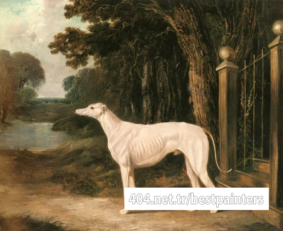Herring_Snr_John_Frederick_Vandeau_A_White_Greyhound