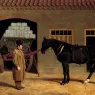 Herring_Sr_John_Frederick_A_Cart_Horse_And_Driver_Outside_A_Stable