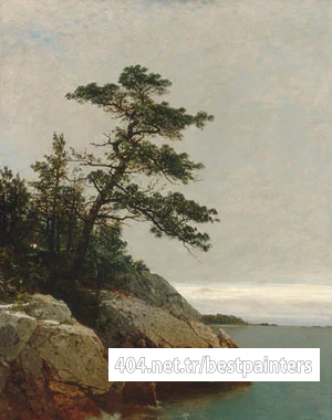 Kensett_John_F_The_Old_Pine_Darien_Connecticut