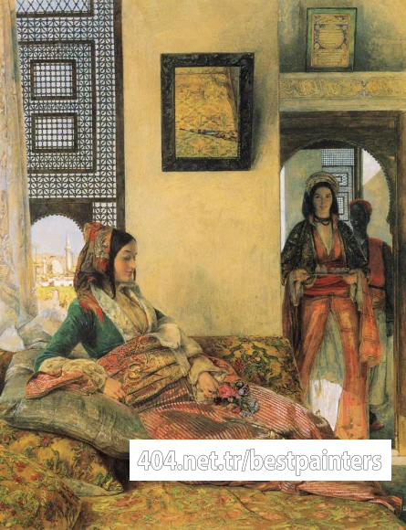 Lewis_John_Frederick_Life_in_the_Hareem_Cairo
