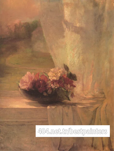 Flowers_in_a_Persian_Porcelain_Water_Bowl
