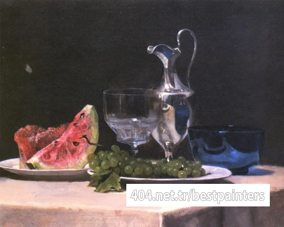 Still_life_study_of_silver_glass_and_fruit