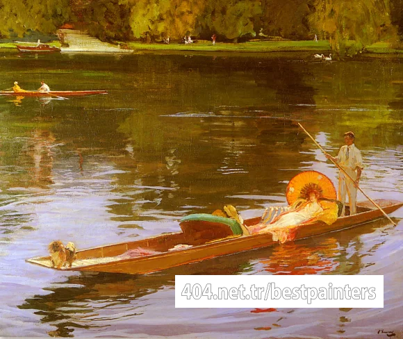 Lavery_Sir_John_Boating_On_The_Thames