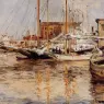 Twachtman_John_Oyster_Boats_North_River