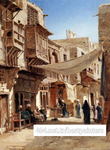 Varley_John_A_Street_In_Boulaq_Near_Cairo