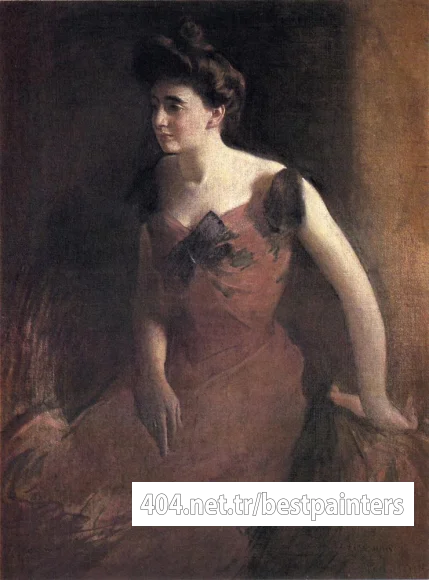 Alexander_John_White_Woman_in_a_Red_Dress