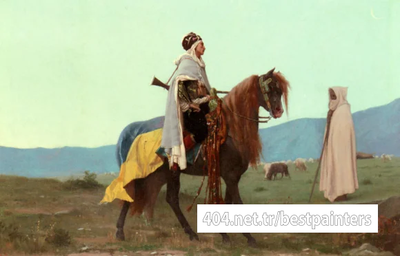 Boulanger_Gustave_Clarence_Rudolphe_An_Arab_Horseman