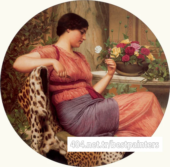 Godward_John_W_The_Time_of_Roses_1916
