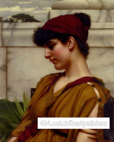 Godward_John_William_A_Classical_Beauty_In_Profile