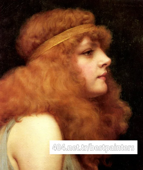 Godward_John_William_An_Auburn_Beauty