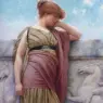 Godward_Leaning_on_the_Balcony_1892