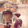 Godward__At_the_Garden_Shrine_Pompeii