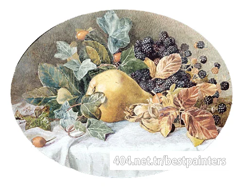 Hill_John_William_Still_Life_With_Fruit