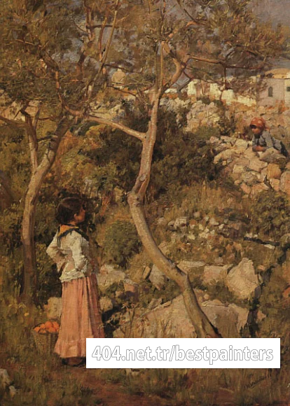 Two_Little_Italian_Girls_by_a_Village_CGFA