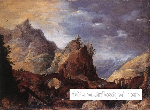 MOMPER_Joos_de_Mountain_Scene_With_Bridges