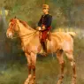 Cusachs_Jose_Cusachs_y_A_Portrait_Of_Alfonso_III_On_Horseback