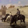 Veyrassat_Jules_Chevaux_Abreuvant_Dans_La_Seine_Derriere_Notre_Dame